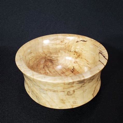 Hand Made Wooden Bowl Hand Turned Maple Bowl Spalted Maple Etsy