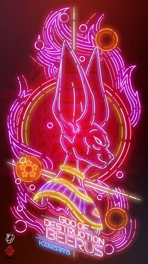 Dragon Ball Beerus iPhone Black And Violet Wallpapers ...