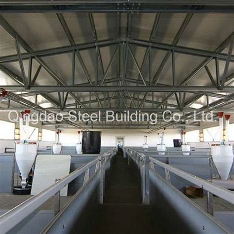China Metal Frame Prefabricated Pig Farm House Building Steel Structure
