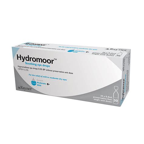 Usually, drops may be used as often as needed. Buy Hydromoor 0.3% Hypromellose Eye Drops Pack of 30 ...