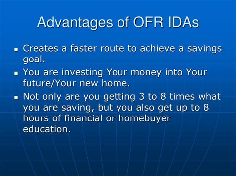 Ppt Ofr Ida Programs Powerpoint Presentation Free Download Id5909206