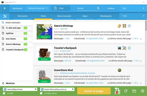 Therefore, it is not surprising that many people are also looking for how to download minecraft mods. Como instalar mods en TLauncher Minecraft