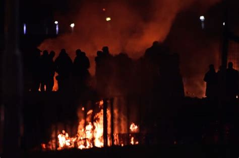 Night To Remember As Enormous Bonfire Lit In Birkenhead Liverpool Echo