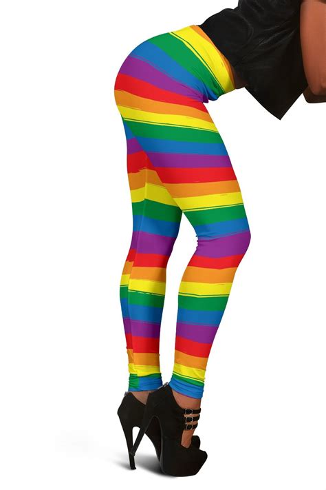 De acht banen van de oorspronkelijke regenboogvlag van baker hadden de. Rainbow Flag Lgbt Pride Pattern Print Women Leggings ...