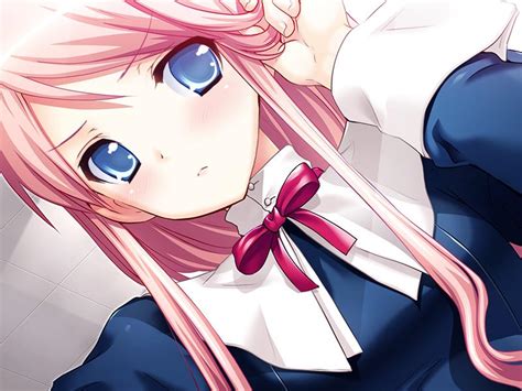 157141 Cute Anime Girl Pink Hair Sad Anime Girls S By