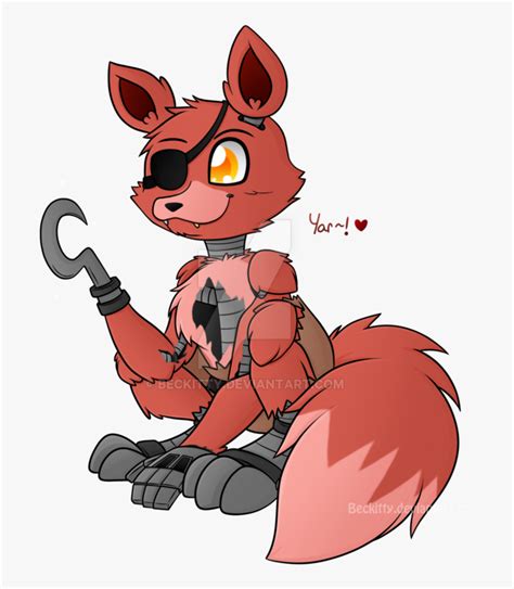 Fnaf Foxy~ By Beckitty Cute Foxy Fnaf Drawing Hd Png