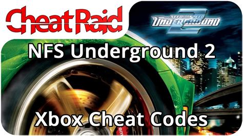 Need For Speed Underground 2 Cheat Codes Xbox Youtube