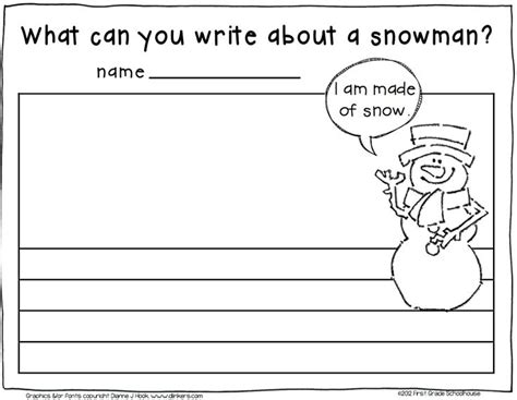 I love that you can use this packet to teach, reinforce 1st grade version: Winter Writing First Grade | First grade writing, 1st ...