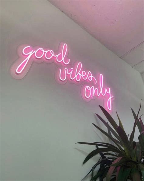 Led Neon Signgood Vibes Only Neon Signcustom Neon Signneon Etsy