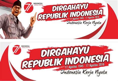 Desain Spanduk Hut Ri Ke Cdr