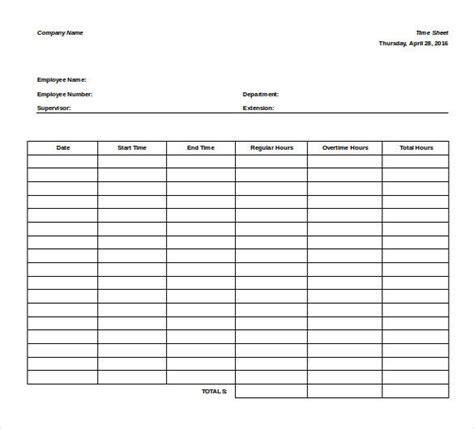 Timesheet Template Download Tutoreorg Master Of Documents