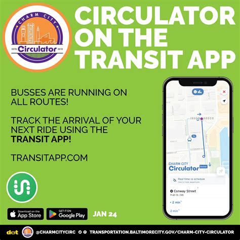 Charm City Circulator Baltimore City Department Of Transportation