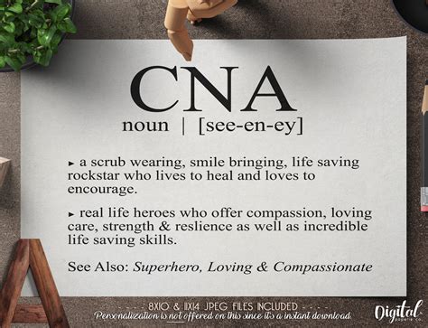 Dictionary Print CNA Printable | Etsy