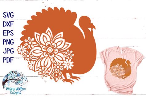 Floral Turkey SVG | Thanksgiving SVG | Fall SVG Cut File