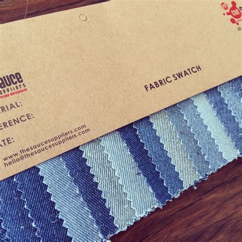 Made About Blue Denim Fabric Swatches Sourced By The