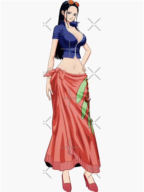 Nico Robin One Piece Sticker For Sale By Fanart Anime Redbubble