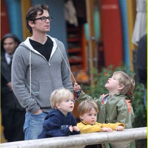 Matt Bomer And His Three Sons With Partner Simon Hall