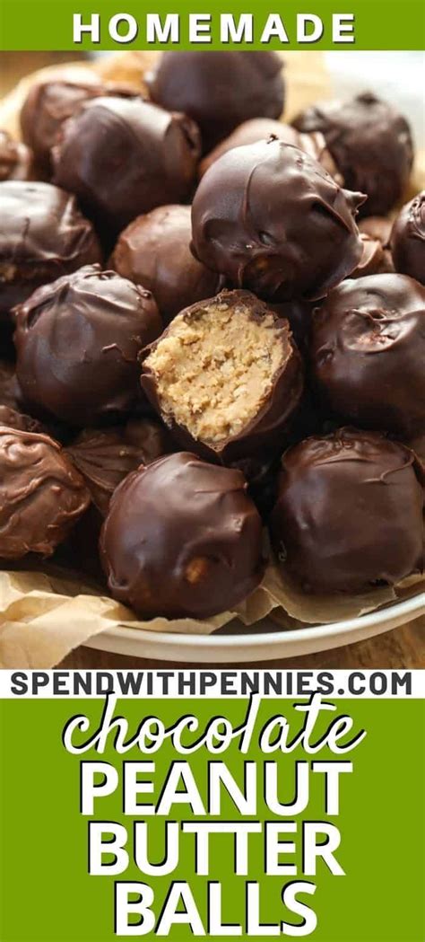 Peanut Butter Balls Are An Easy Homemade Treat Made With Rice Krispies