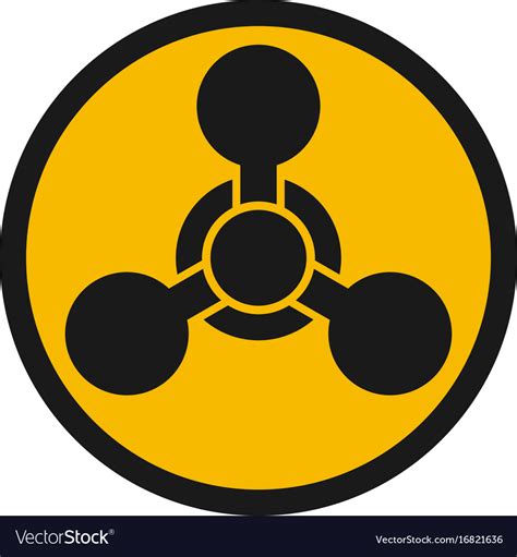 Chemical Weapon Warning Hazard Sign Royalty Free Vector