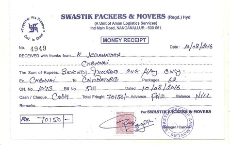 ( 74 services available ). 9380223600 100% ORIGINAL GST Packers Movers Bill For Claim ...