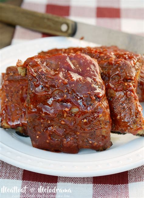 Easy Slow Cooker Bbq Ribs Meatloaf And Melodrama