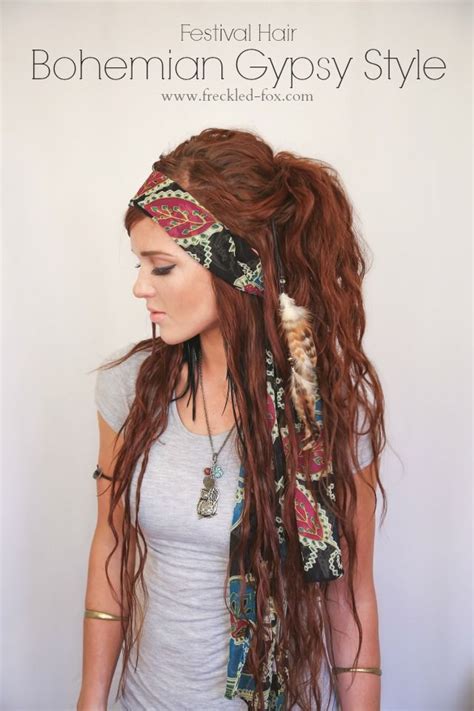 10 Easy Bohemian Hairstyles Hair Help Pinterest