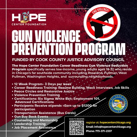 Gun Violence Prevention Program Hope Center Foundation Of Chicago