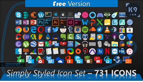 Simply Styled Icon Set 731 Icons Free By Dakirby309