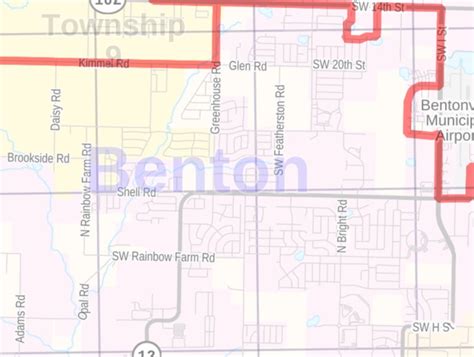 Benton County Zip Code Map Arkansas