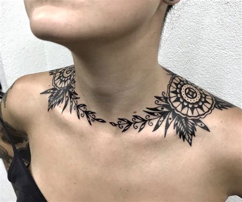 Feminine Chest Tattoo Designs Best Tattoos Ideas