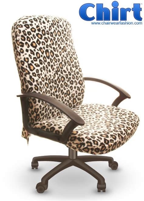 Office chairs are prone to damage, dirt, and stains because they're used for so many hours in a day. Leopard print office chair covers! | Office chair cover ...