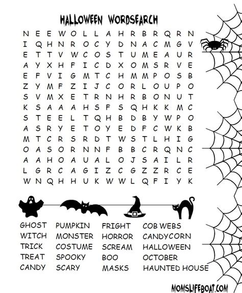 Halloween Word Search