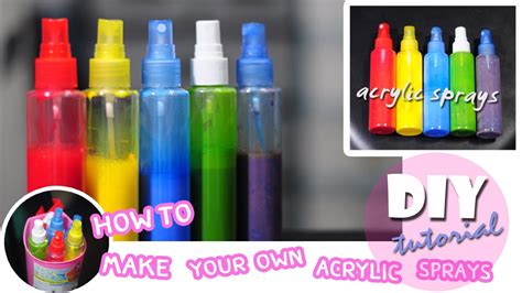 Diy How To Make Your Own Acrylic Spray Paint วิธีทำอะคริลิคสเปรย์
