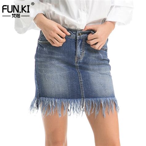 Funki Fashion Womens Mini Skirts Casual Tassels High Waisted Short