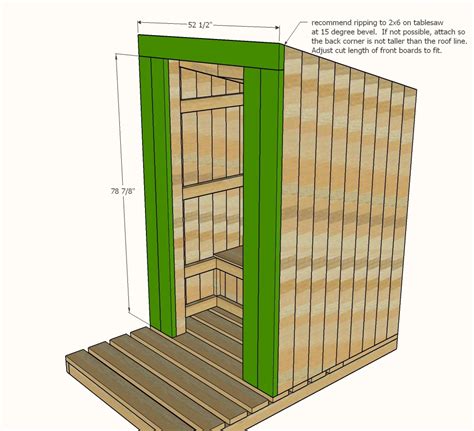 Ana White Outhouse Plan For Cabin Diy Projects