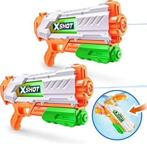 X Shot Water Fast Fill Medium Water Blaster 2 Pack Water Gun Summer