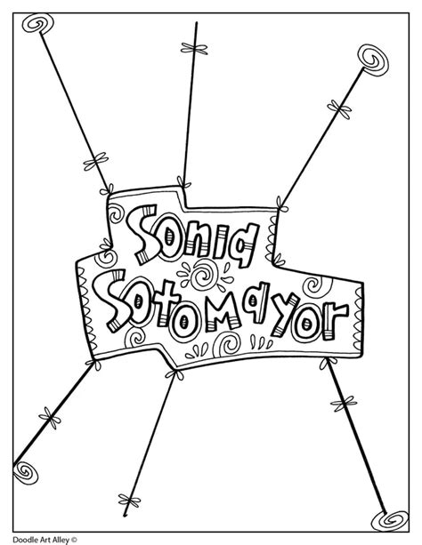 Sonia Sotomayor - Classroom Doodles
