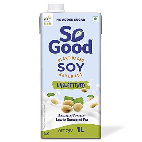 So Good Soy Unsweetened Beverage 1l Grocery And Gourmet Foods