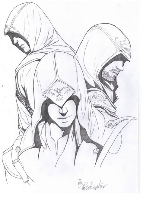 Assassins Creed 001 By Q Snak3 P Kunst Skizzen Skizzen Kunst Zeichnung