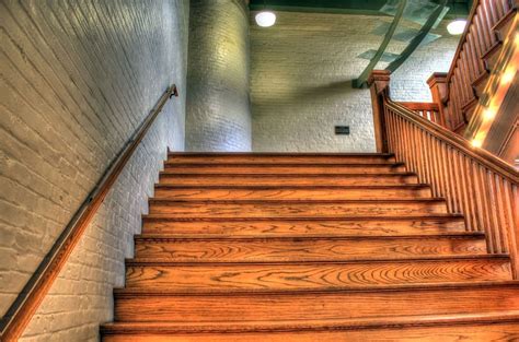Hd Wallpaper Photo Of Brown Wooden Stairs Staircase Architecture