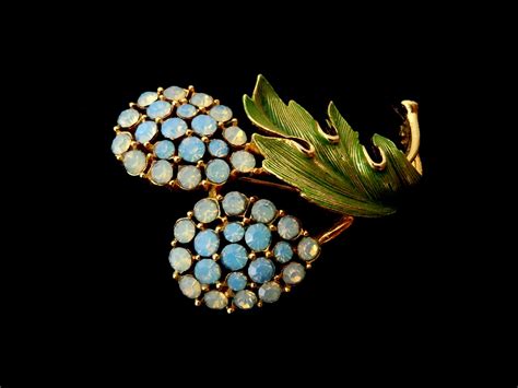 Virgotraders Jewelry Blog Vintage Aurora Borealis Flower Pin