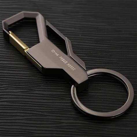 High Quality Brand Design Cool Stainless Steel Luxury Keychain For Man