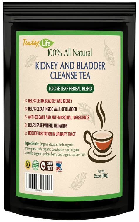 Kidney Cleanse Detox Tea With Parsley Juniper Berries Cleavers Herb For