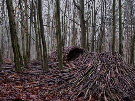 this german artist hid 9 giant dead wood waves in the woods of hamburg demilked