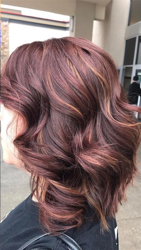 Copper Highlights On Dark Hair Copper Hair Color Dark Copper Hair