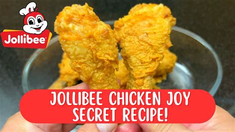 jollibee chicken joy secret recipe crispy and juicy fried chicken youtube