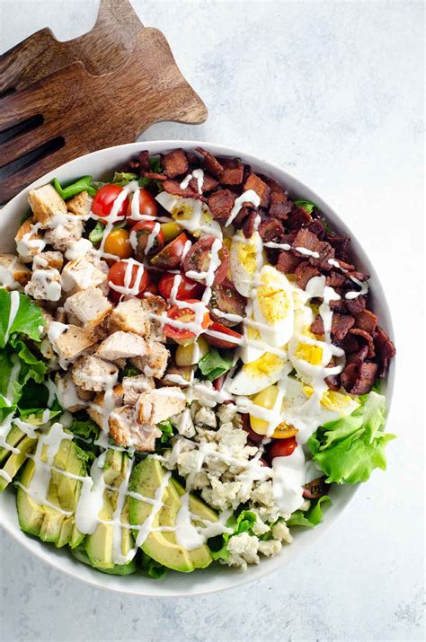 Cobb Salad With Ranch Dressing Keto And Gluten Free Umami Girl