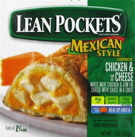 Lean Pockets Mexican Style Chicken And Cheese Flavor 9 Oz Ralphs