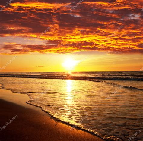 Sea Sunset — Stock Photo © Kamchatka 10547347
