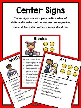 Learning Center Signs by A Head Start Preschool | TpT